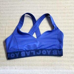 LAST CHANCE Joy Lab Wide Dark Blue Logo Band Sports Sz. S Bra‎